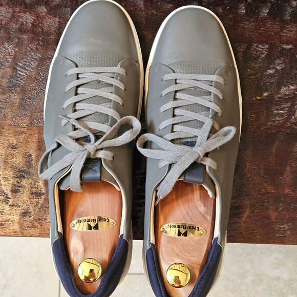 Sam Edelman Gray and Navy Sneakers - Picture 6 of 16